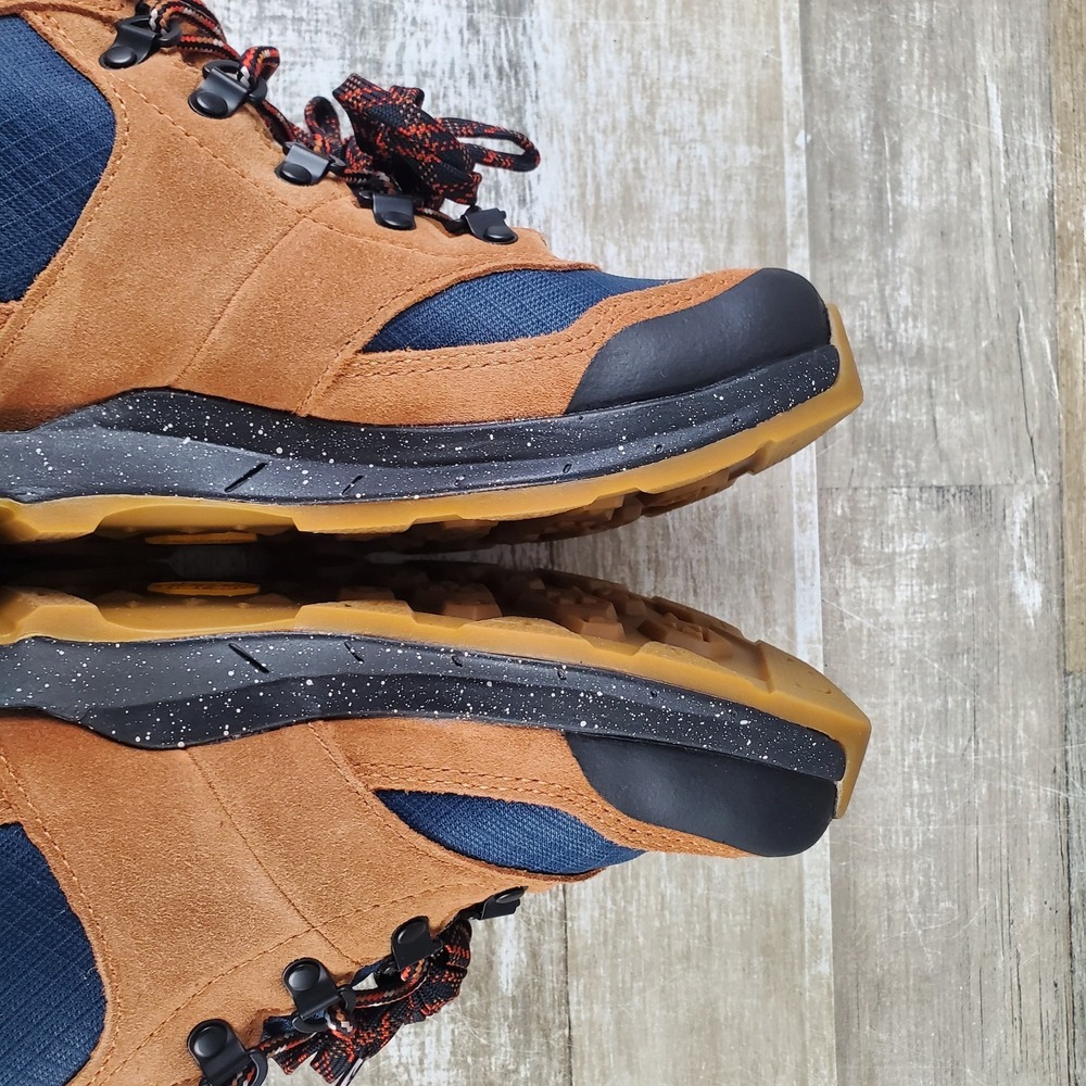 Danner Lace-Up Boots in Brown and Navy - Picture 7 of 12